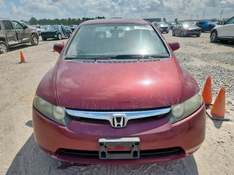 1HGFA16837L065364 - 2007 HONDA CIVIC EX RED photo 5