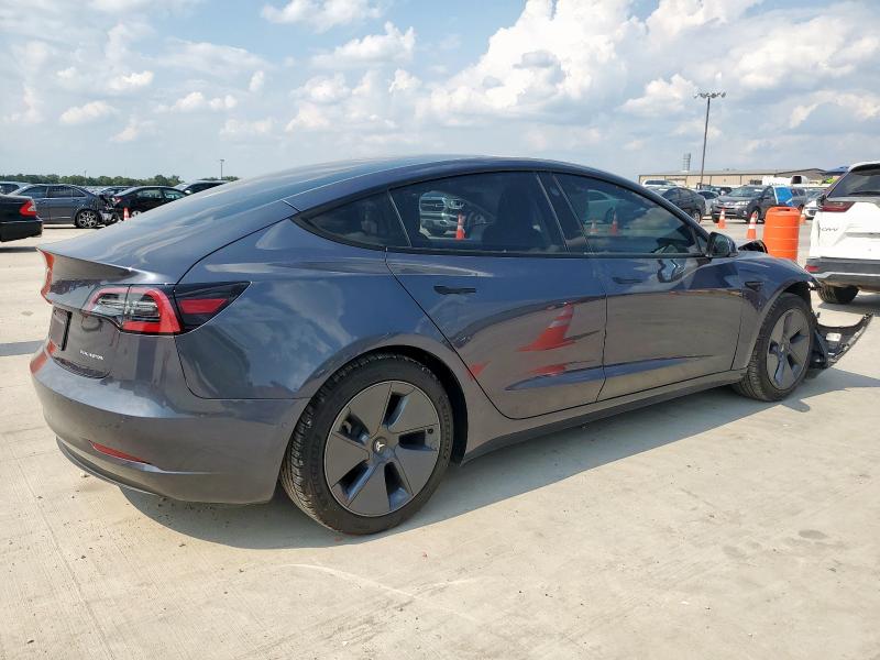 5YJ3E1EB1NF174053 - 2022 TESLA MODEL 3 GRAY photo 3