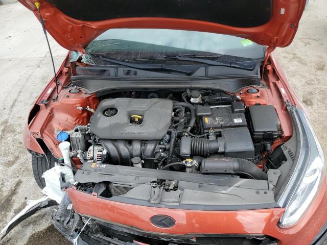 3KPF34ADXME321387 - 2021 KIA FORTE GT LINE ORANGE photo 11