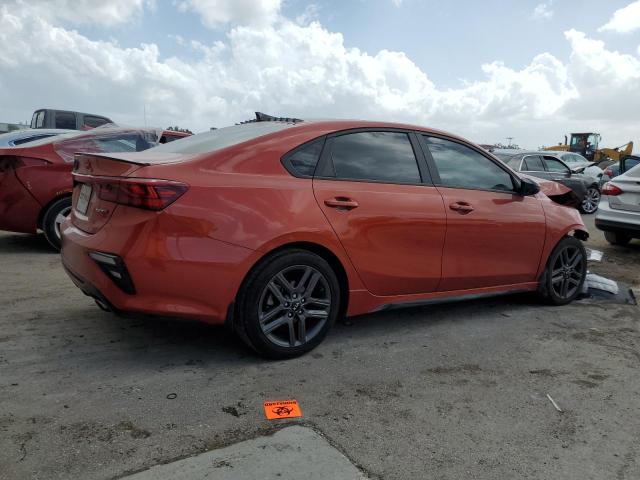 3KPF34ADXME321387 - 2021 KIA FORTE GT LINE ORANGE photo 3