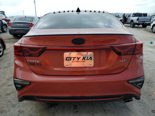 3KPF34ADXME321387 - 2021 KIA FORTE GT LINE ORANGE photo 6