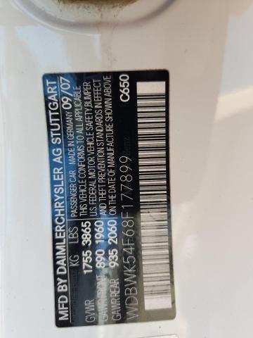 WDBWK54F68F177899 - 2008 MERCEDES-BENZ SLK 280 白色 照片 12