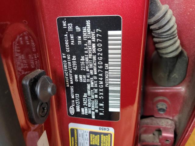 5XXGM4A76DG200777 - 2013 KIA OPTIMA LX 栗色 照片 12