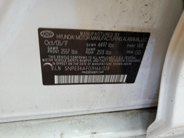 5NPE34AF0JH661328 - 2018 HYUNDAI SONATA SPORT Beyaz fotoğraf 12
