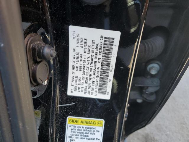 19UUA8F30EA002574 - 2014 ACURA TL SE BLACK photo 12