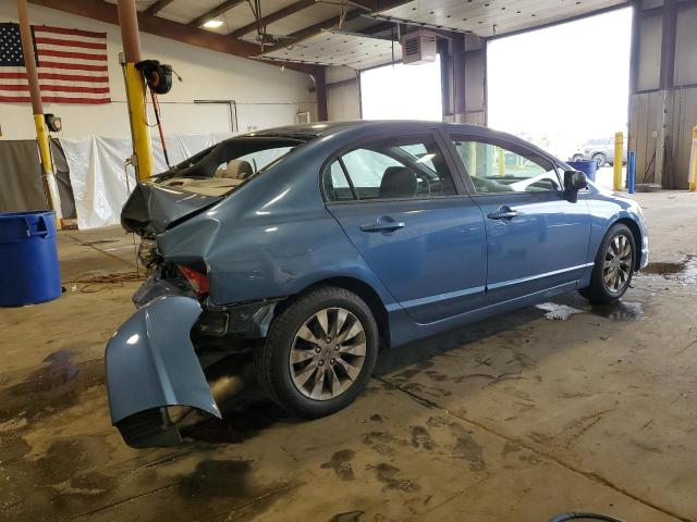 19XFA1F84AE044909 - 2010 HONDA CIVIC EX BLUE photo 3