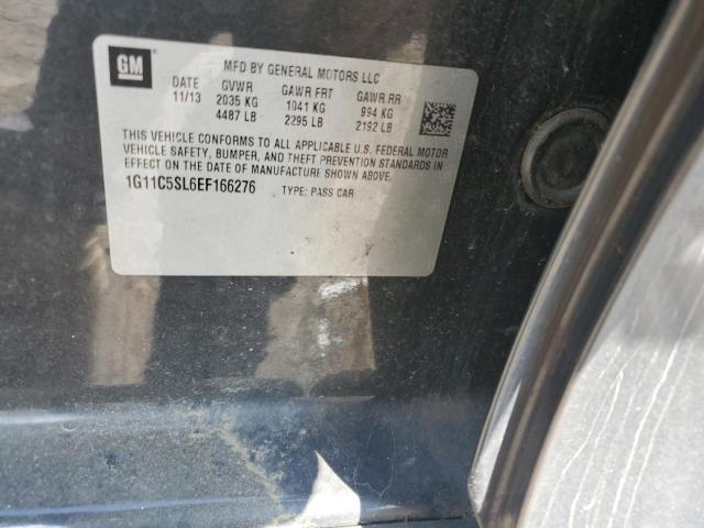 1G11C5SL6EF166276 - 2014 CHEVROLET MALIBU 1LT 石墨色 照片 12