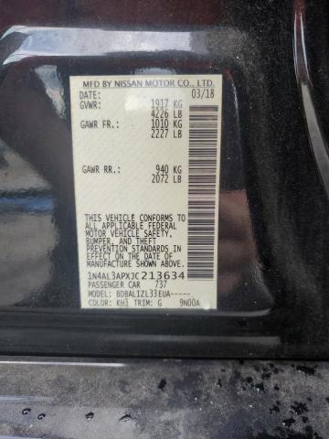 1N4AL3APXJC213634 - 2018 NISSAN ALTIMA 2.5 黑色 照片 13