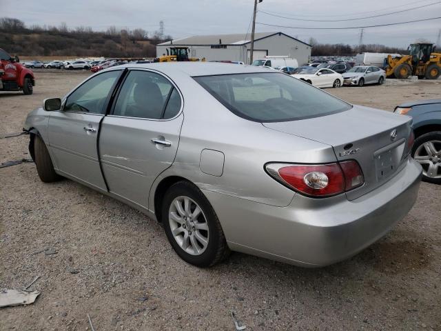 JTHBA30G840001387 - 2004 LEXUS ES 330 SILVER photo 2