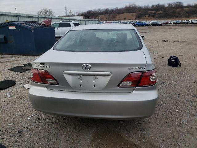 JTHBA30G840001387 - 2004 LEXUS ES 330 SILVER photo 6