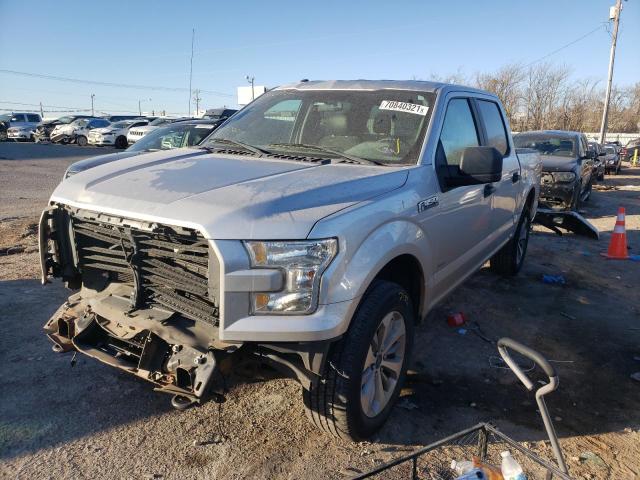 1FTEW1EP1HKC60925 - 2017 FORD F150 SUPERCREW SILVER photo 2