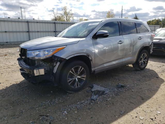 5TDJKRFH9GS328640 - 2016 TOYOTA HIGHLANDER XLE SILVER photo 1