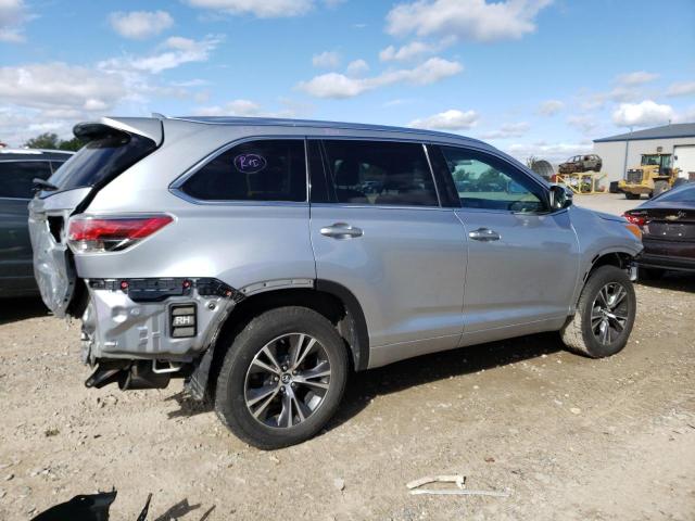 5TDJKRFH9GS328640 - 2016 TOYOTA HIGHLANDER XLE SILVER photo 3
