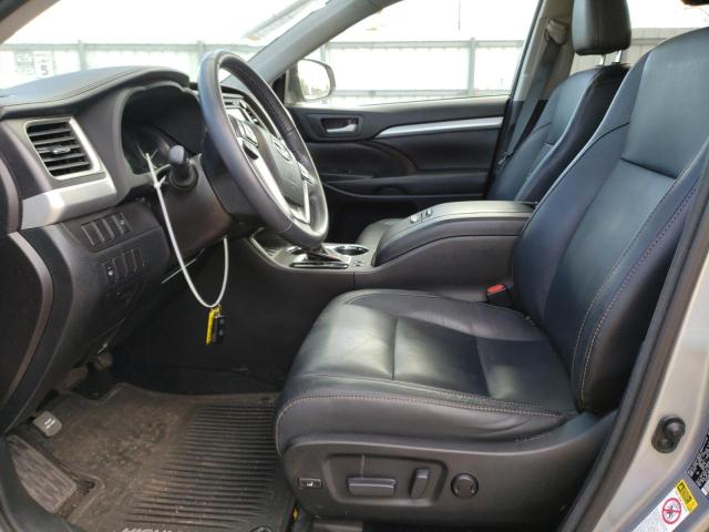 5TDJKRFH9GS328640 - 2016 TOYOTA HIGHLANDER XLE SILVER photo 7