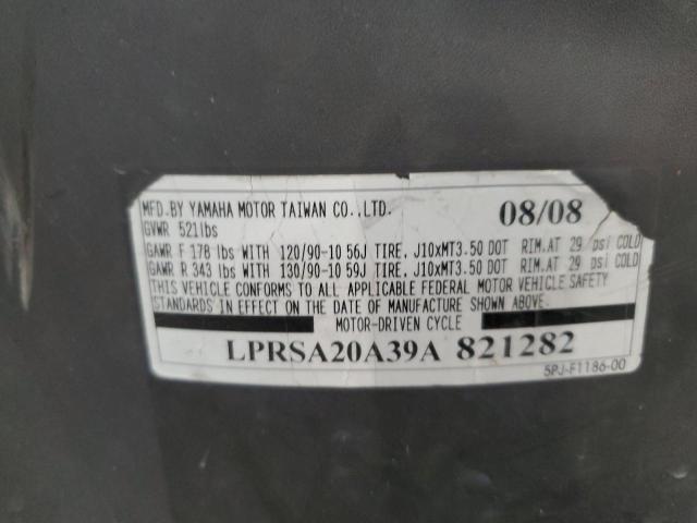 LPRSA20A39A821282 - 2009 YAMAHA YW50 BLACK photo 10