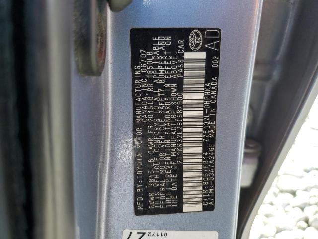 2T1KR32E28C687900 - 2008 TOYOTA COROLLA MATRIX XR BLUE photo 13