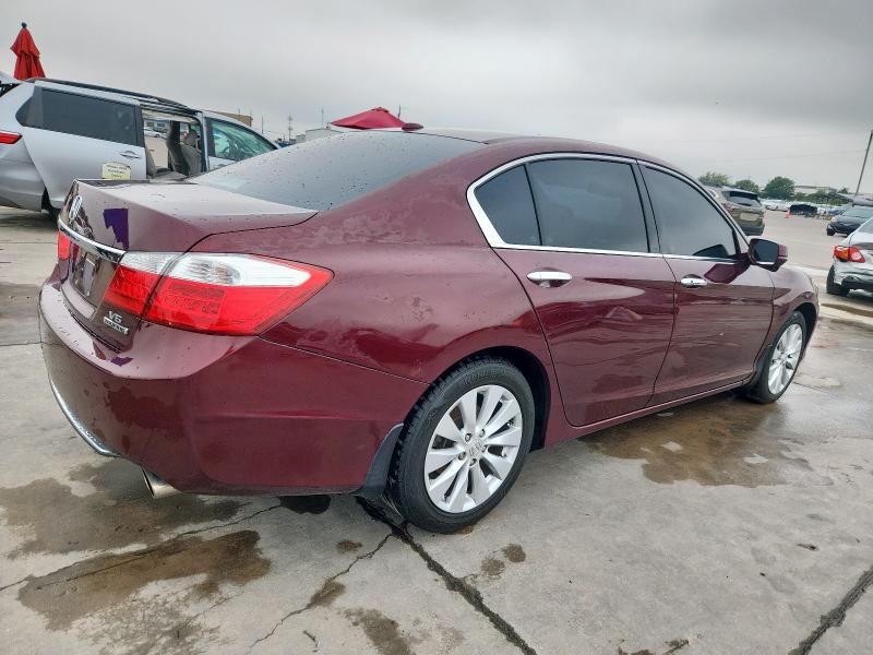 1HGCR3F96DA035993 - 2013 HONDA ACCORD TOURING BURGUNDY photo 3