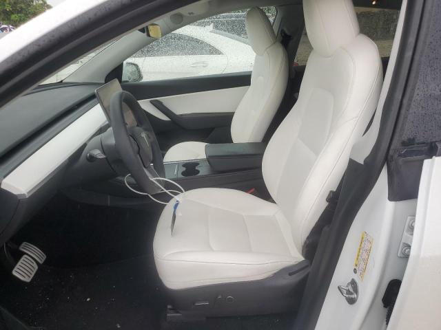 5YJYGDEF5MF194650 - 2021 TESLA MODEL Y Weiß Foto 7