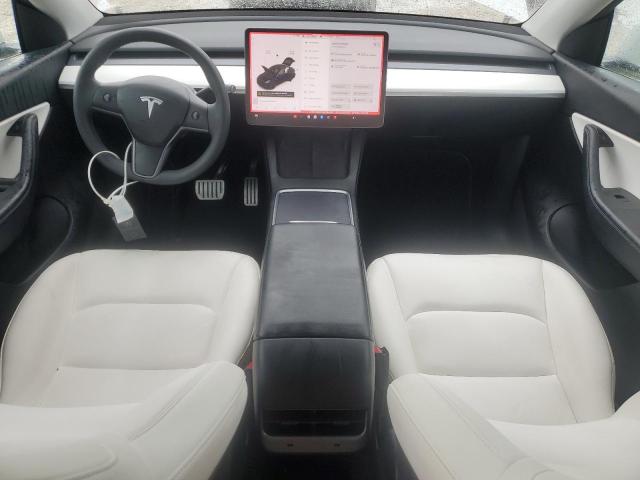 5YJYGDEF5MF194650 - 2021 TESLA MODEL Y Weiß Foto 8
