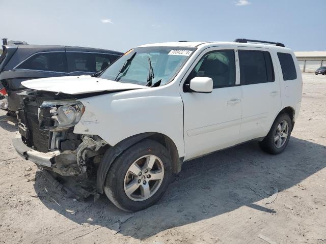 5FNYF3H44BB049345 - 2011 HONDA PILOT EX WHITE photo 1