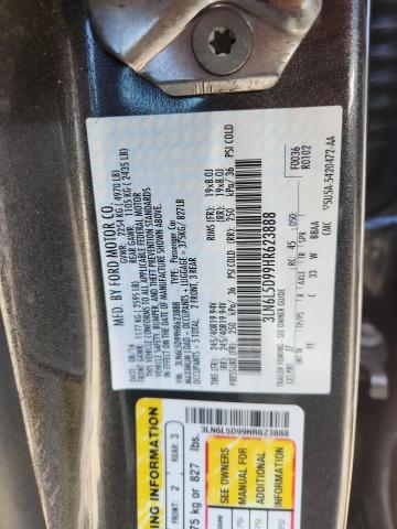 3LN6L5D99HR623888 - 2017 LINCOLN MKZ SELECT CHARCOAL photo 13