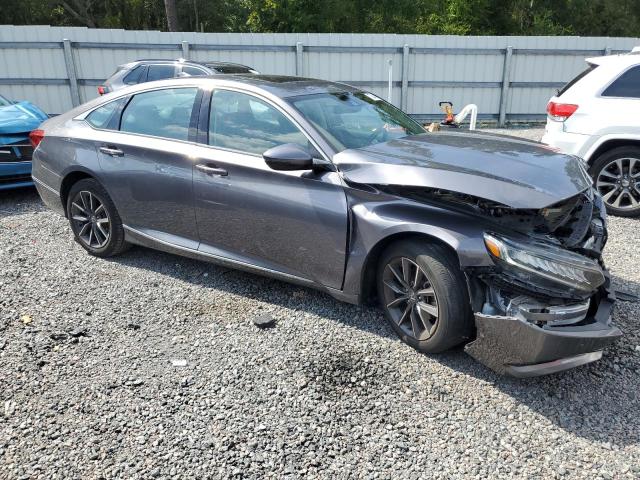 1HGCV1F5XMA077242 - 2021 HONDA ACCORD EXL GRAY photo 4