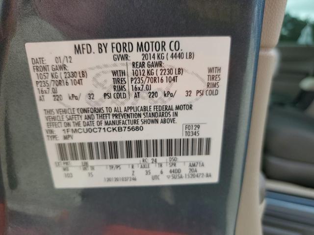 1FMCU0C71CKB75680 - 2012 FORD ESCAPE XLS BLUE photo 14