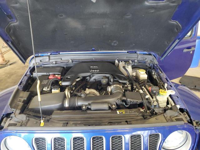 1C4HJXEG5JW312537 - 2018 JEEP WRANGLER U SAHARA Կապույտ լուսանկար 12