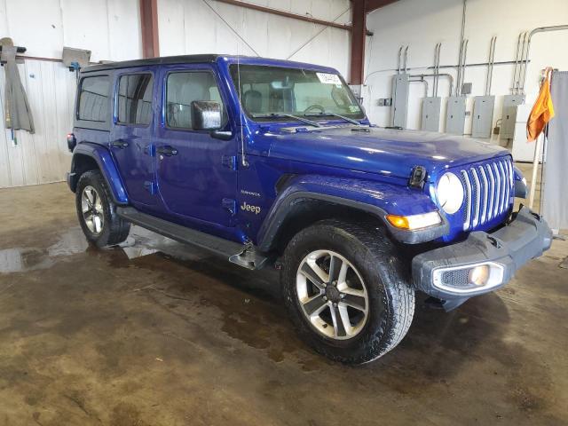 1C4HJXEG5JW312537 - 2018 JEEP WRANGLER U SAHARA Կապույտ լուսանկար 4