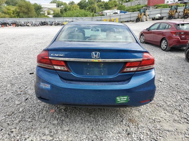 2HGFB2F92FH508207 - 2015 HONDA CIVIC EXL BLUE photo 6