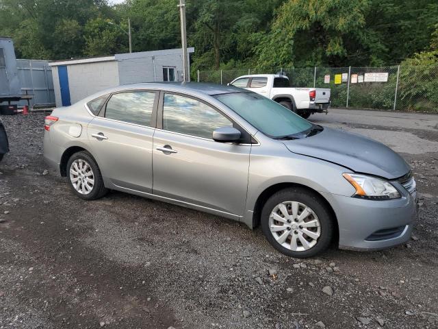 3N1AB7AP7DL793750 - 2013 NISSAN SENTRA S GRAY photo 4