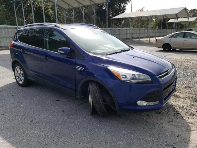 1FMCU0JX8EUC74667 - 2014 FORD ESCAPE TITANIUM BLUE photo 4