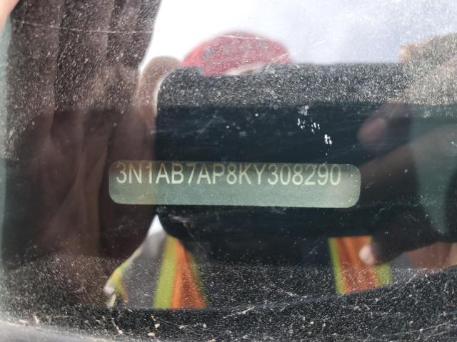 3N1AB7AP8KY308290 - 2019 NISSAN SENTRA S BLUE photo 12