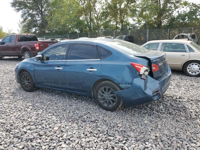 3N1AB7AP8KY308290 - 2019 NISSAN SENTRA S BLUE photo 2