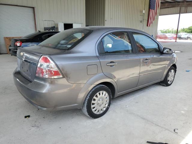 KL1TD5DE5AB119258 - 2010 CHEVROLET AVEO LS GRAY photo 3