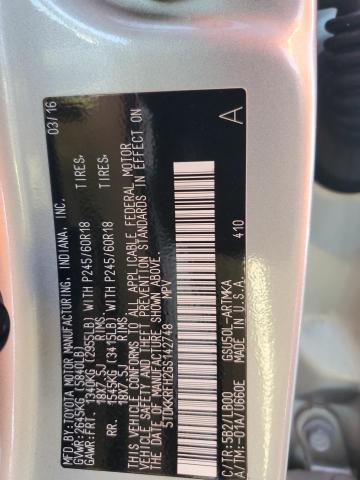 5TDKKRFH2GS142748 - 2016 TOYOTA HIGHLANDER XLE Braun Foto 14