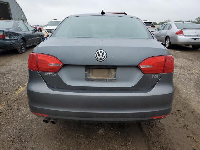 3VWLL7AJ8DM426247 - 2013 VOLKSWAGEN JETTA TDI GRAY photo 6