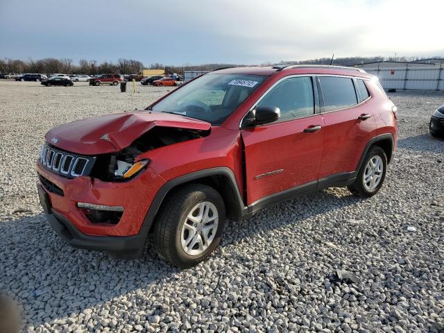 3C4NJCAB9MT553050 - 2021 JEEP COMPASS LA SPORT RED photo 1