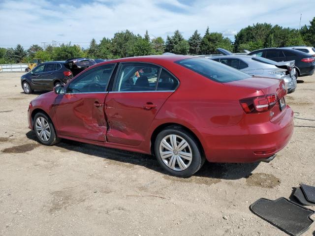 3VW2B7AJXHM409289 - 2017 VOLKSWAGEN JETTA S RED photo 2