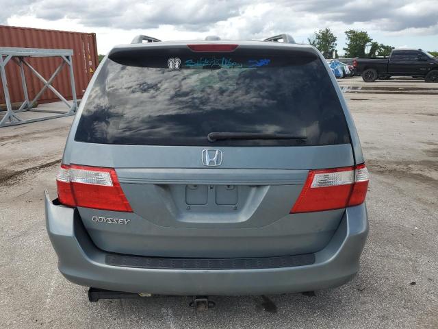 5FNRL387X7B136715 - 2007 HONDA ODYSSEY EXL TEAL photo 6
