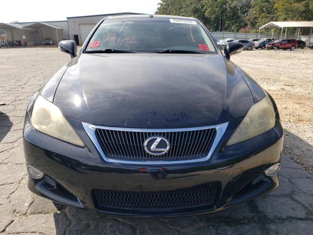 JTHFF2C20A2504294 - 2010 LEXUS IS 250 BLACK photo 5