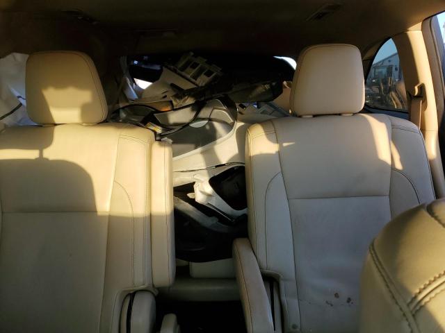 5TDJKRFH0GS237031 - 2016 TOYOTA HIGHLANDER XLE WHITE photo 10