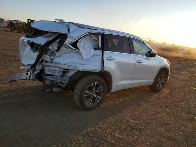 5TDJKRFH0GS237031 - 2016 TOYOTA HIGHLANDER XLE WHITE photo 3