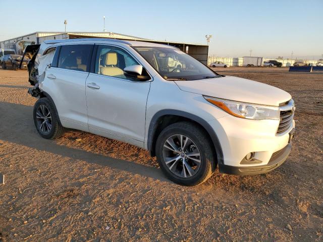 5TDJKRFH0GS237031 - 2016 TOYOTA HIGHLANDER XLE WHITE photo 4