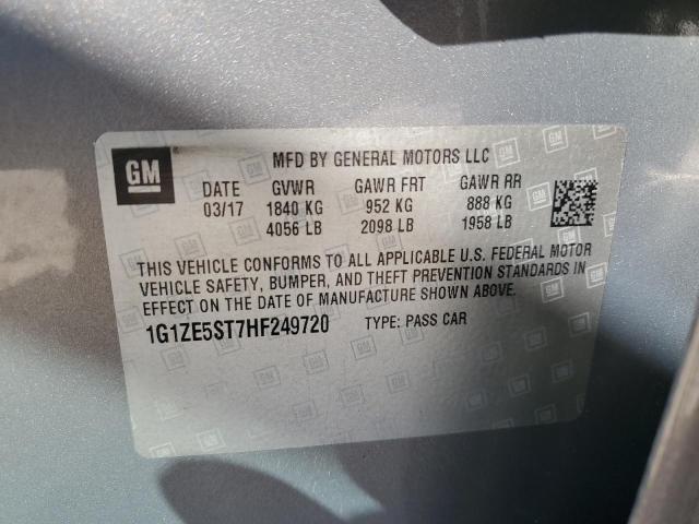 1G1ZE5ST7HF249720 - 2017 CHEVROLET MALIBU LT GRAY photo 12