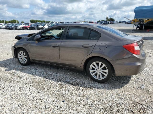 2HGFB2F92CH535516 - 2012 HONDA CIVIC EXL BROWN photo 2