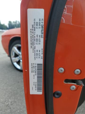 2B3LJ54T59H601703 - 2009 DODGE CHALLENGER R/T ORANGE photo 12