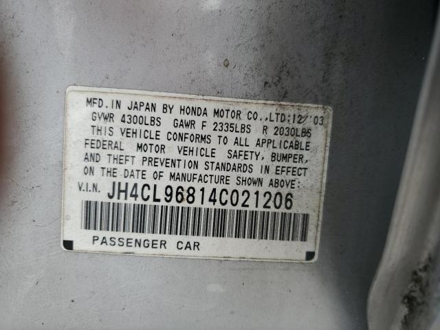 JH4CL96814C021206 - 2004 ACURA TSX SILVER photo 23