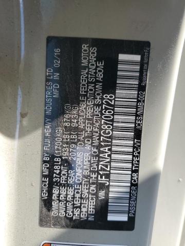 JF1ZNAA17G8706728 - 2016 TOYOTA SCION FR-S CREAM photo 12