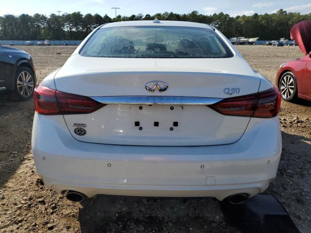 JN1EV7AR7KM556558 - 2019 INFINITI Q50 LUXE WHITE photo 6